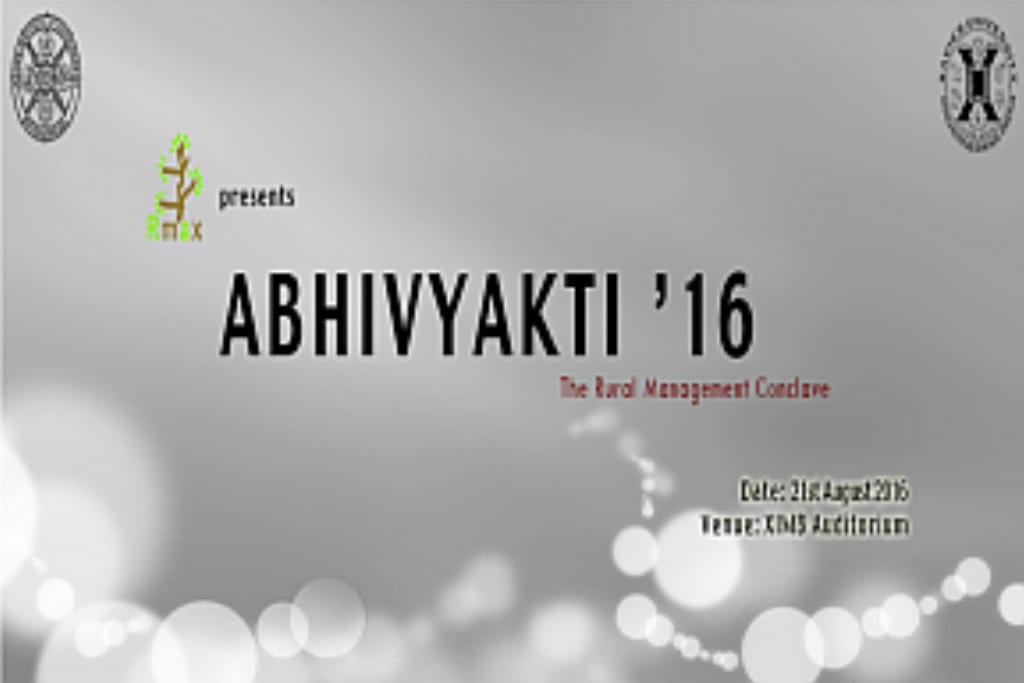 Abhivyakti'16 on the 21st AUG 2016 at XIMB Auditorium