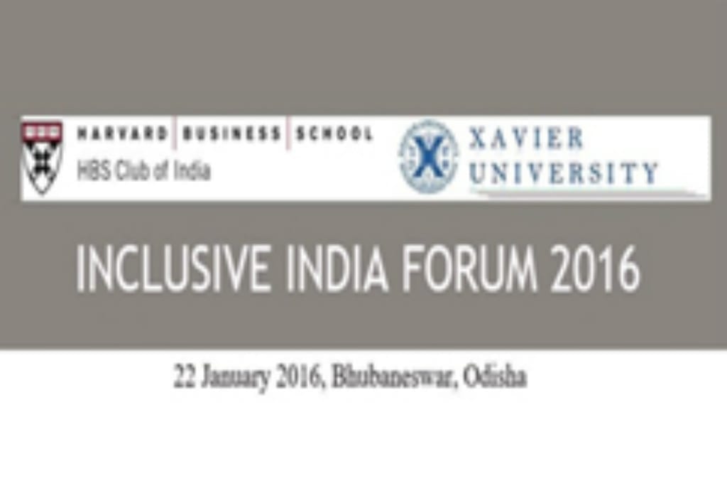 HBS Club Inclusive India Forum- Jan,2016